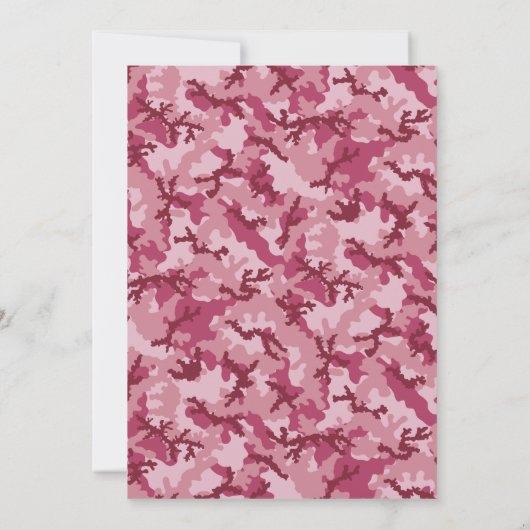 Roze camouflage kaart (Achterkant)