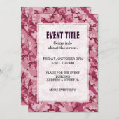 Roze camouflage kaart (Voorkant / Achterkant)