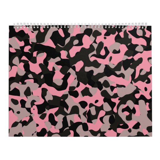 Roze Camouflage Kalender (Hoes)