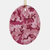 Roze camouflage keramisch ornament (Rechts)