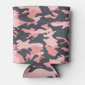 Roze camouflage: Klassiek patroon Blikjeskoeler (Voorkant)
