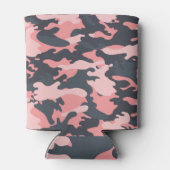 Roze camouflage: Klassiek patroon Blikjeskoeler (Achterkant)