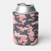 Roze camouflage: Klassiek patroon Blikjeskoeler (Blikje Achterkant)