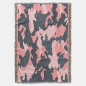 Roze camouflage: Klassiek patroon Deken (Voorkant Verticaal)