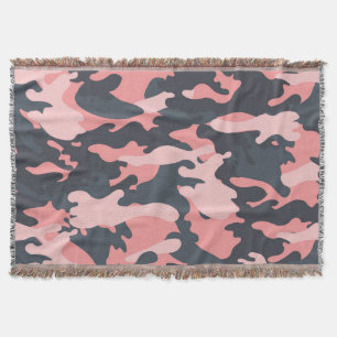 Roze camouflage: Klassiek patroon Deken