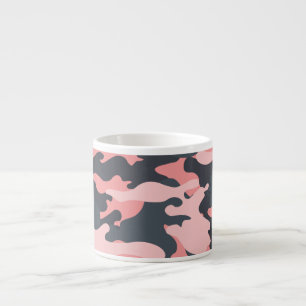 Roze camouflage: Klassiek patroon Espresso Kop