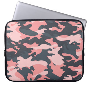 Roze camouflage: Klassiek  patroon Laptop Sleeve