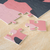 Roze camouflage: Klassiek  patroon Legpuzzel (Zijkant)