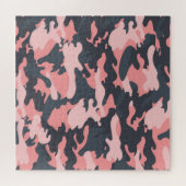 Roze camouflage: Klassiek  patroon Legpuzzel (Horizontaal)