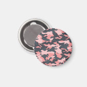 Roze camouflage: Klassiek  patroon Magneet (Voorkant / Achterkant)