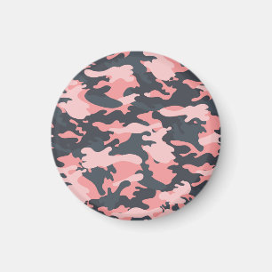 Roze camouflage: Klassiek patroon Magneet