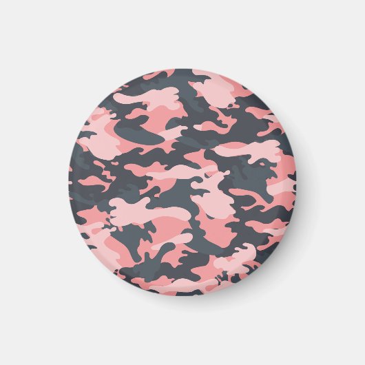 Roze camouflage: Klassiek  patroon Magneet (Voorkant)