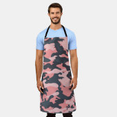 Roze camouflage: Klassiek  patroon Schort (Gedragen)