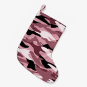 roze camouflage kleine kerstsok (Voorkant (Hangend))