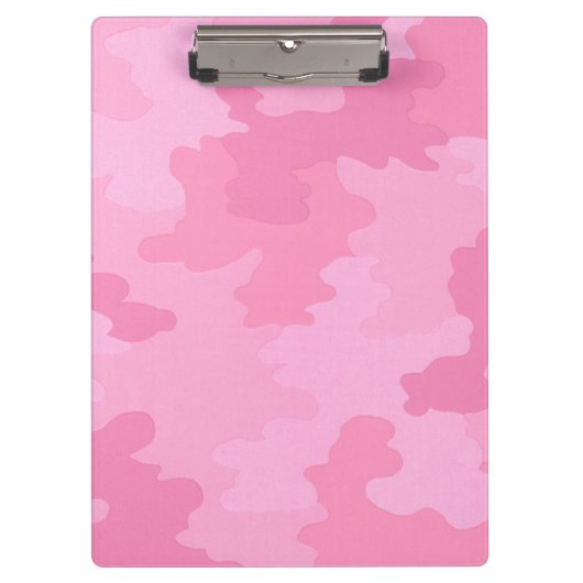 Roze Camouflage Klembord (Voorkant)