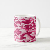 Roze Camouflage Koffiemok (Voorkant rechts)