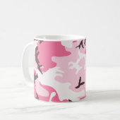 Roze Camouflage Koffiemok (Voorkant links)