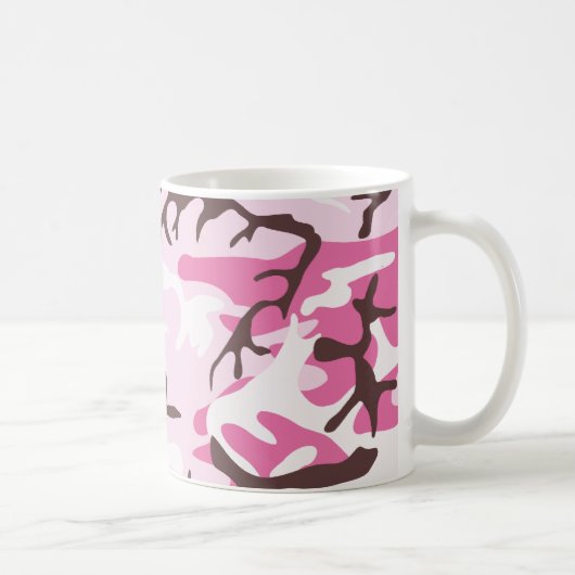 Roze Camouflage Koffiemok (Rechts)