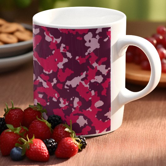 Roze Camouflage Koffiemok