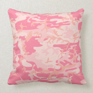 Roze Camouflage Kussen