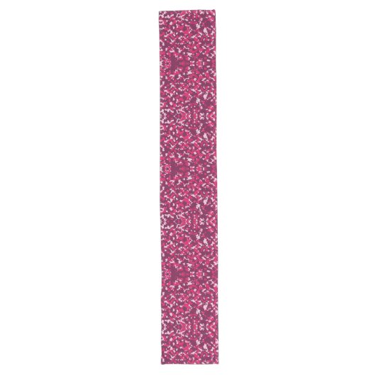 Roze Camouflage Lange Tafelloper (Voorkant)