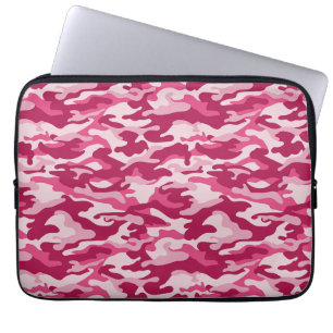 Roze Camouflage Laptop Sleeve