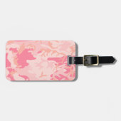 Roze camouflage, leger, leger bagagelabel (Voorkant horizontaal)