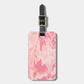 Roze camouflage, leger, leger bagagelabel (Voorkant verticaal)