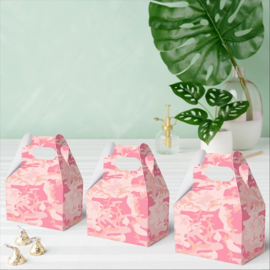 Roze camouflage, leger, leger bedankdoosjes (Meervoudige)