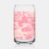 Roze camouflage, leger, leger blikvorm glas (Achterkant)