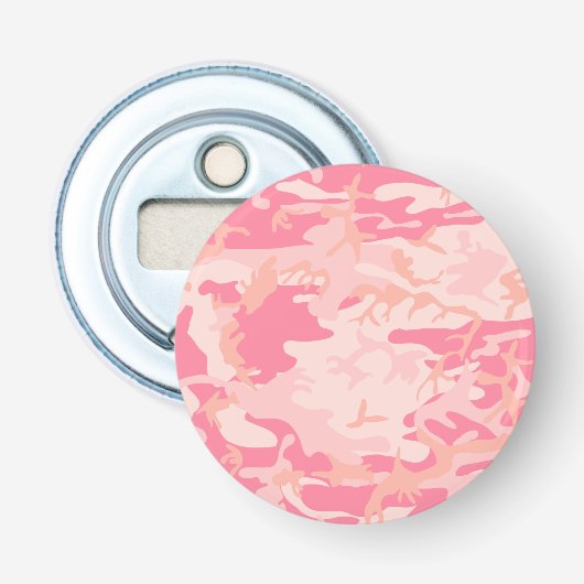 Roze camouflage, leger, leger button flesopener (Voorkant)