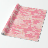 Roze camouflage, leger, leger cadeaupapier (Uitgerold)
