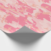 Roze camouflage, leger, leger cadeaupapier (Hoek)