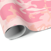 Roze camouflage, leger, leger cadeaupapier (Rol Hoek)
