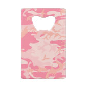 Roze camouflage, leger, leger creditkaart flessenopener (Achterkant)