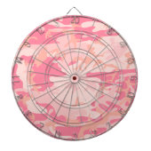 Roze camouflage, leger, leger dartbord (Voorkant)