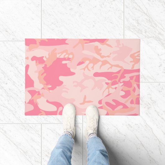 Roze camouflage, leger, leger deurmat (Binnen)