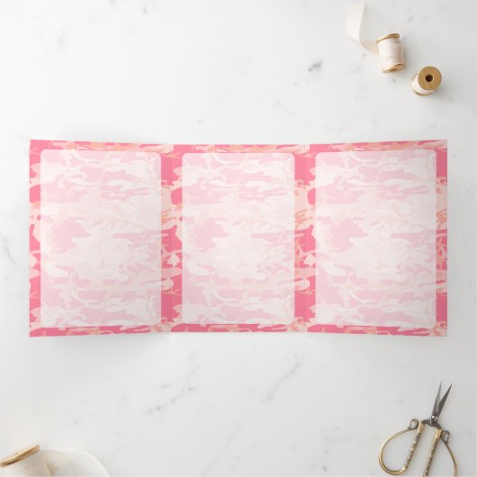 Roze camouflage, leger, leger drieluik kaart (Binnen)