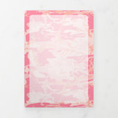 Roze camouflage, leger, leger drieluik kaart (Cover)