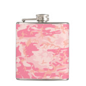 Roze camouflage, leger, leger heupfles (Voorkant)