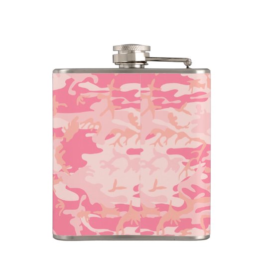 Roze camouflage, leger, leger heupfles (Achterkant)