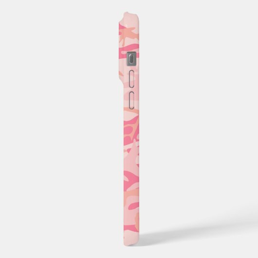 Roze camouflage, leger, leger iPhone hoesje (Linkerkant)