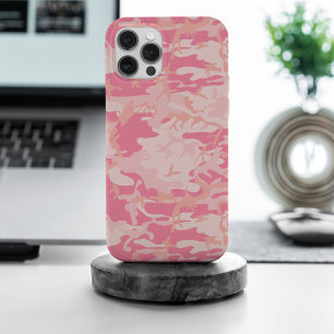 Roze camouflage, leger, leger iPhone 15 pro max case