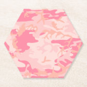Roze camouflage, leger, leger kartonnen onderzetters (Voorkant)