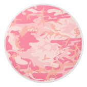 Roze camouflage, leger, leger keramische knop (Voorkant)
