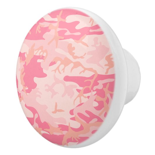 Roze camouflage, leger, leger keramische knop (Rechts)