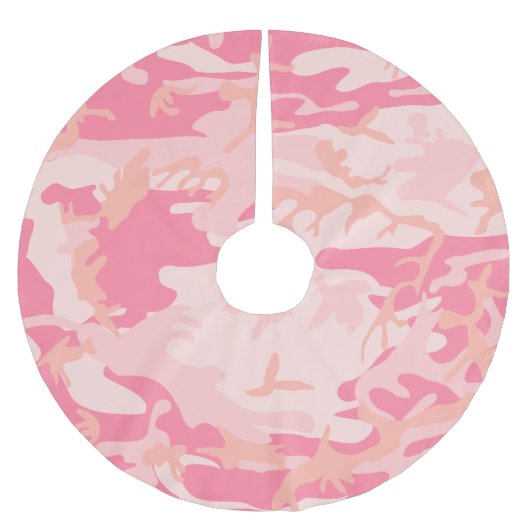 Roze camouflage, leger, leger kerstboom rok (Voorkant)