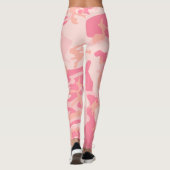 Roze camouflage, leger, leger leggings (Achterkant)