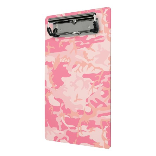 Roze camouflage, leger, leger mini klembord (Angled2)