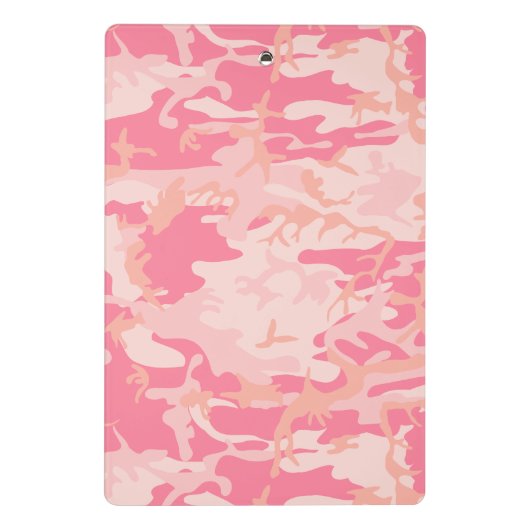 Roze camouflage, leger, leger mini klembord (Achterkant)